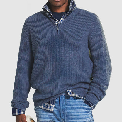Robert - Warme Half Zip Trui Voor Heren Modehuis-Nederland