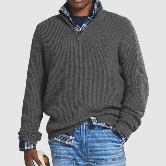 Robert - Warme Half Zip Trui Voor Heren Modehuis-Nederland