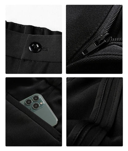 Men's Draped Formal Pants - Relaxed Fit Tailored Trousers for Business and Casual Wear Modehuis-Nederland