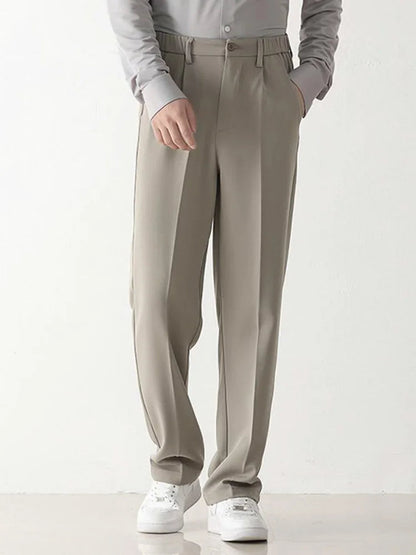 Men's Draped Formal Pants - Relaxed Fit Tailored Trousers for Business and Casual Wear Modehuis-Nederland