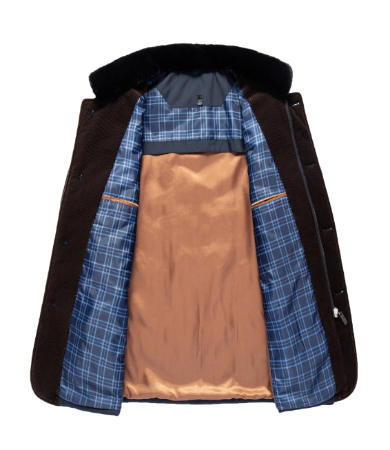 Leon Gewatteerde Jas Heren