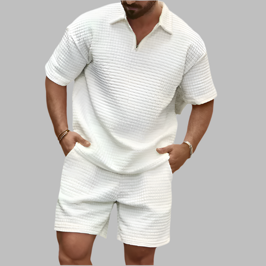 Moveo - Luxe Zomerset voor mannen: Polo + Short Modehuis-Nederland