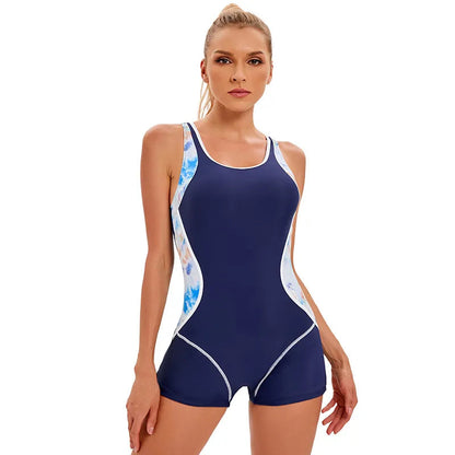 Sportief Zwempak met Patchwork Design voor Wateractiviteiten – Nina Modehuis-Nederland