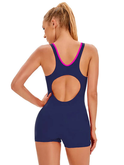 Sportief Zwempak met Patchwork Design voor Wateractiviteiten – Nina Modehuis-Nederland