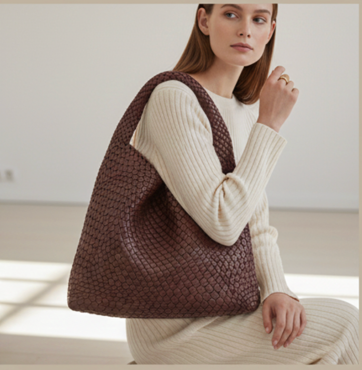 Louise Gevlochten Schoudertas Dames