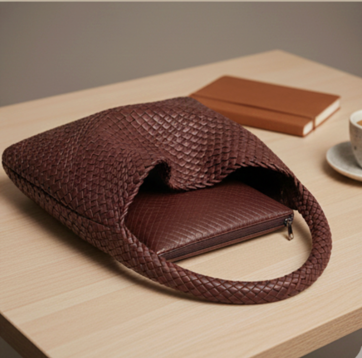 Louise Gevlochten Schoudertas Dames