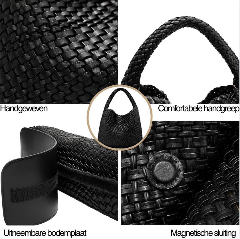 Louise Gevlochten Schoudertas Dames