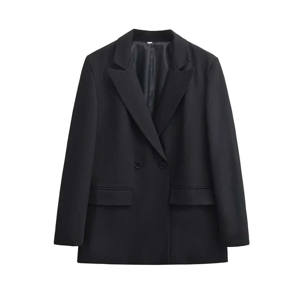 Lucia Dubbelrijige Gestructureerde Blazer Dames