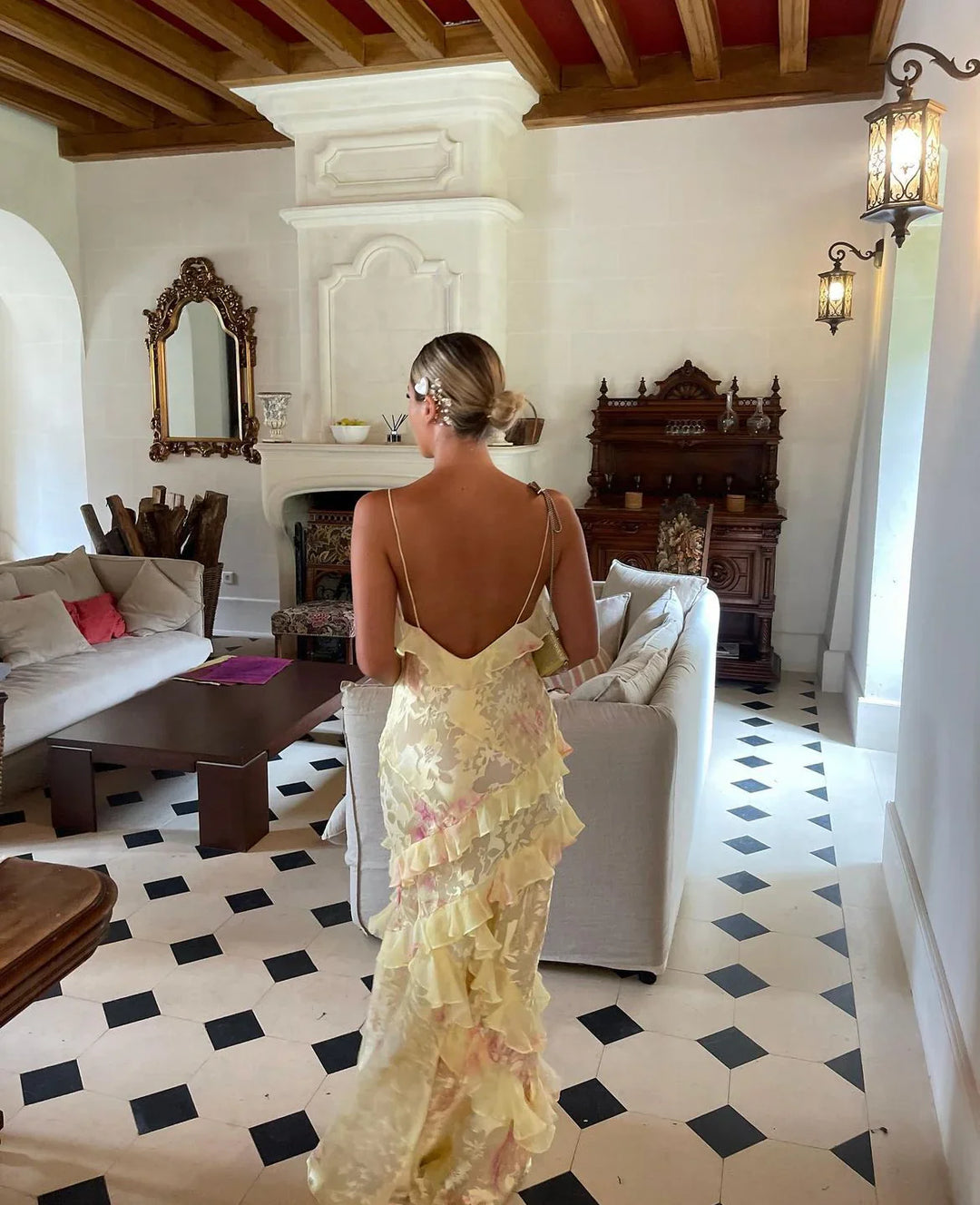 Estella | Ruffle Maxi Dress Modehuis-Nederland