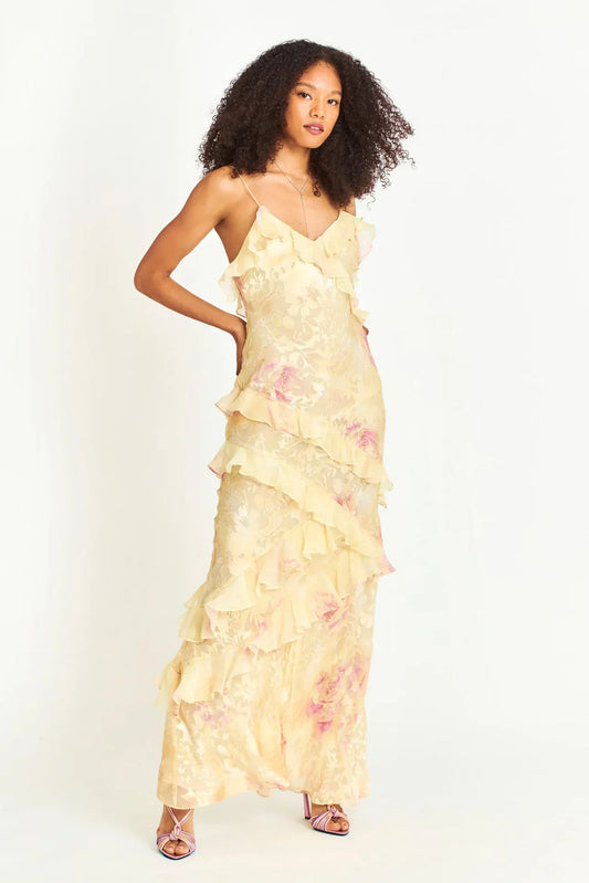 Estella | Ruffle Maxi Dress Modehuis-Nederland