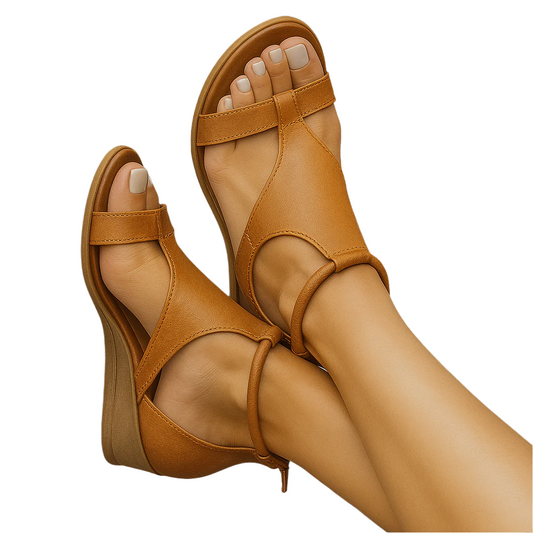 Mieke | Orthopedische Leren sandalen van hoogwaardig materiaal Modehuis-Nederland
