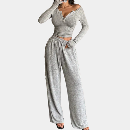 Elegante tweedelige dames set voor stijl en comfort – Sophie Modehuis-Nederland