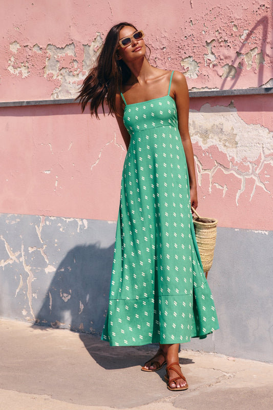 Meadow Dress In Pistachio Modehuis-Nederland