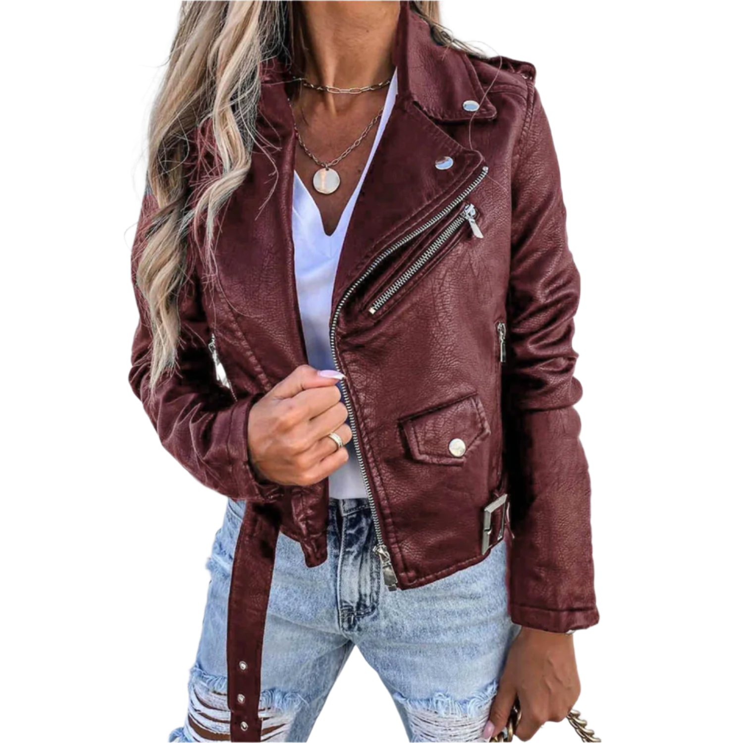 Stijlvol dames bikerjack voor een tijdloze look – Naomi Modehuis-Nederland