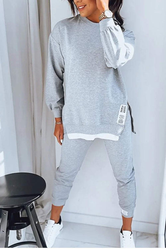 Adelane | Women's Comfy Plain Terno | Side Zippers Modehuis-Nederland