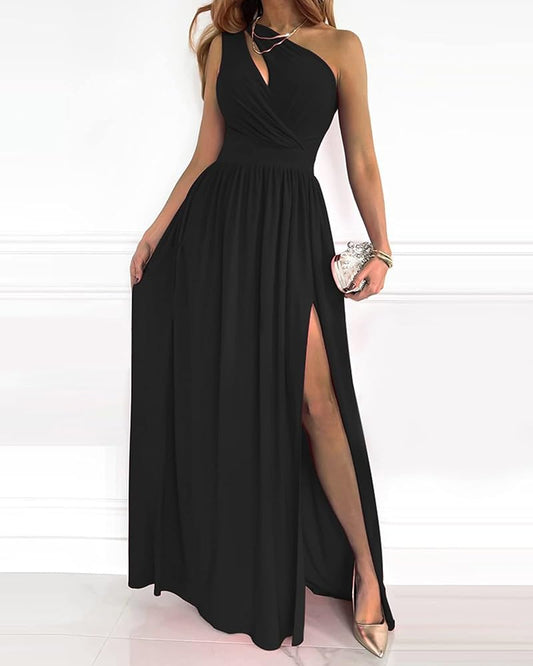 Niana | Elegante maxi-jurk met één schouder voor dames Modehuis-Nederland