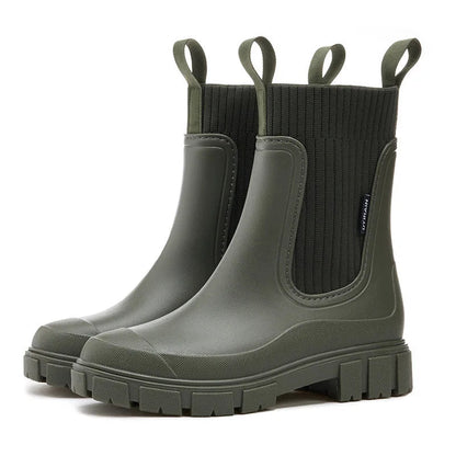 Nova - Stijlvolle Boots Warme Regenlaarzen Modehuis-Nederland