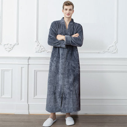 Extra Lange Unisex Badjas van Coral Fleece - Warm en Comfortabel - Andy Modehuis-Nederland