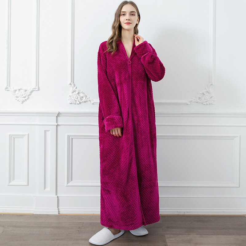 Extra Lange Unisex Badjas van Coral Fleece - Warm en Comfortabel - Andy Modehuis-Nederland