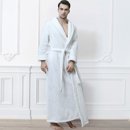 Extra Lange Unisex Badjas van Coral Fleece - Warm en Comfortabel - Andy Modehuis-Nederland