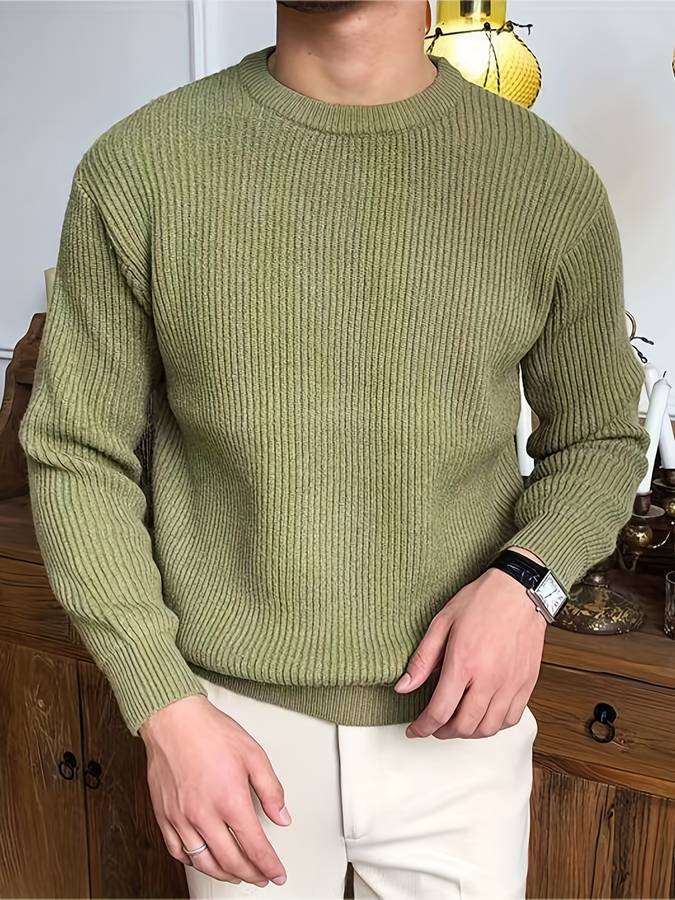Victor - Gebreide Warme Trui voor Mannen – Tijdloze Stijl en Comfort Modehuis-Nederland