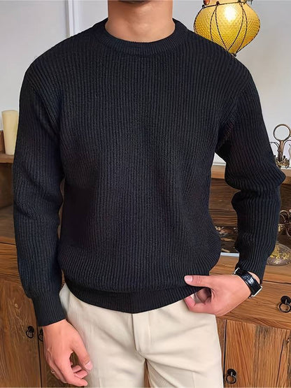 Victor - Gebreide Warme Trui voor Mannen – Tijdloze Stijl en Comfort Modehuis-Nederland