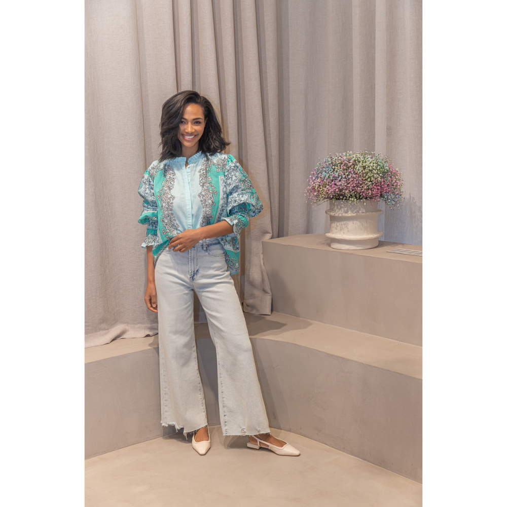7FAMK - JEANS - ULTRA HIGH RISE CROPPED JO - WALK - LIGHT BLUE Modehuis-Nederland