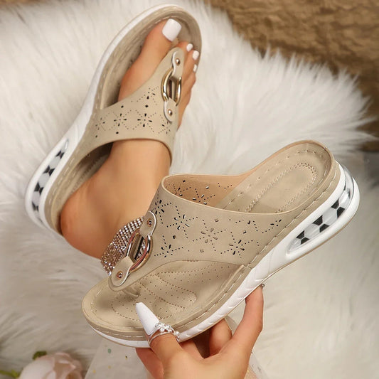 Janine - Orthopedische Slippers met Gesp – Zomer Modehuis-Nederland