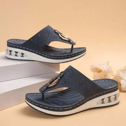 Janine - Orthopedische Slippers met Gesp – Zomer Modehuis-Nederland