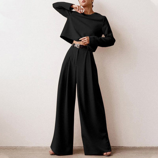 KAMIYAH - Elegante tweedelige palazzo set Modehuis-Nederland