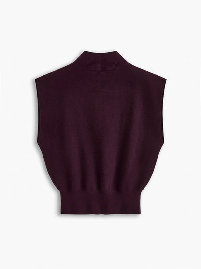 Leisurely Solid Pullover Sweater Vest Modehuis-Nederland