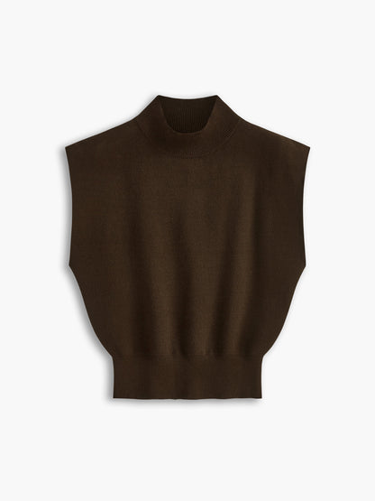 Leisurely Solid Pullover Sweater Vest Modehuis-Nederland