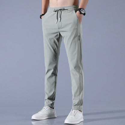 Men’s Jogger Trousers - Slim Tapered Fit - Elastic Waistband with Drawstring - Breathable Modehuis-Nederland