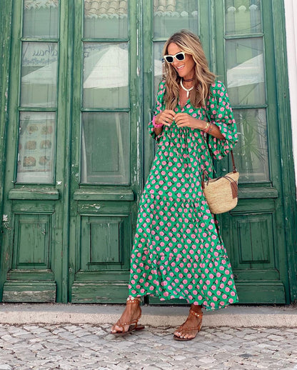 Annelijn | Boho Maxi Dress Modehuis-Nederland