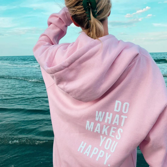 Women's hooded sweater with text print Modehuis-Nederland