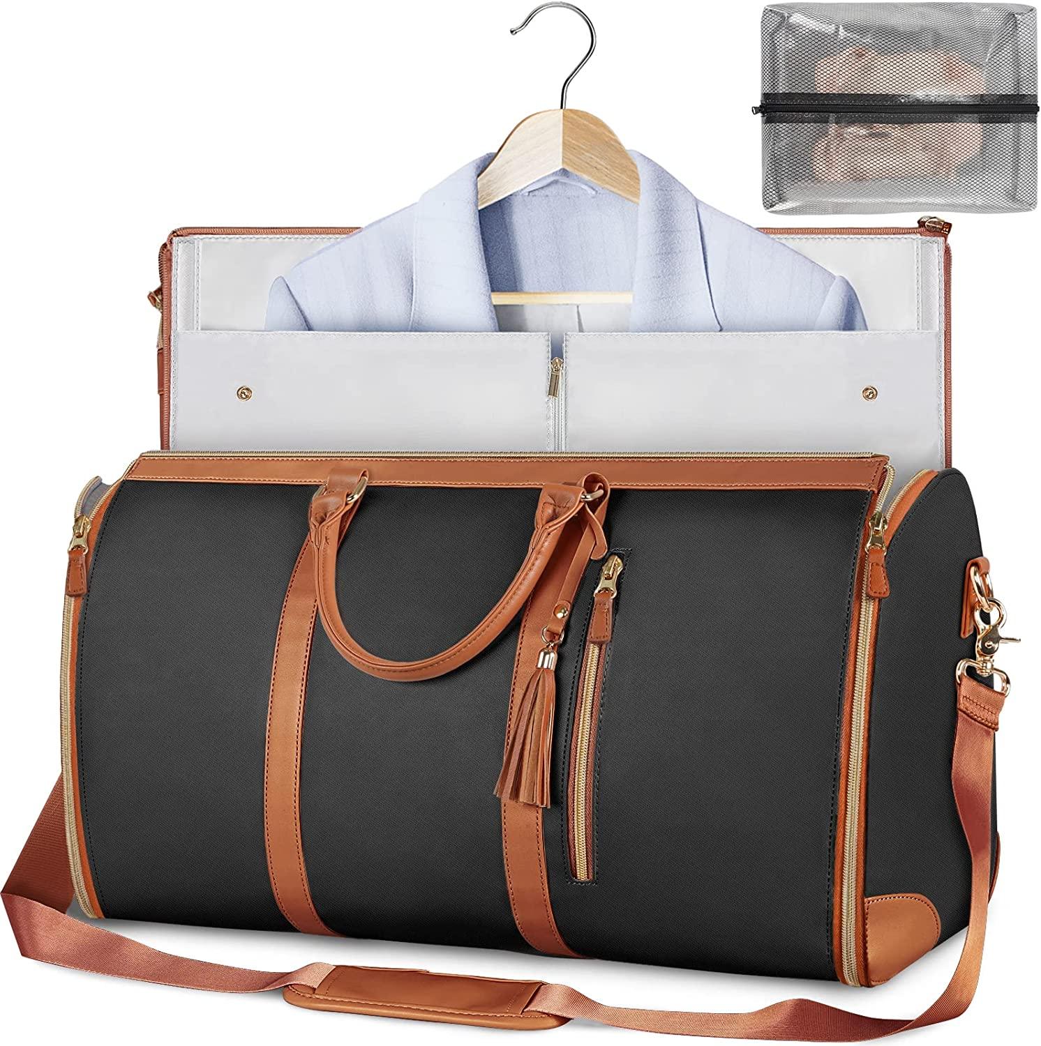 Vintage-Style Weekend Bag| Leren Handvatten & Ritssluiting Modehuis-Nederland
