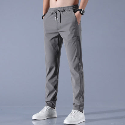 Men’s Jogger Trousers - Slim Tapered Fit - Elastic Waistband with Drawstring - Breathable Modehuis-Nederland