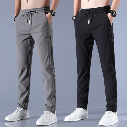 Men’s Jogger Trousers - Slim Tapered Fit - Elastic Waistband with Drawstring - Breathable Modehuis-Nederland