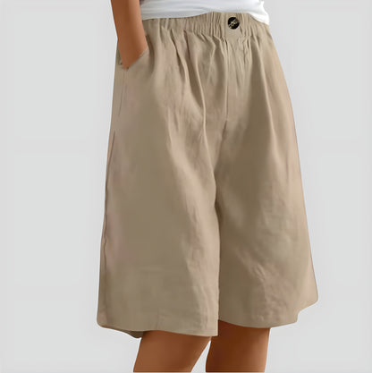 Laya | Wijde stretchshort met comfortband Modehuis-Nederland