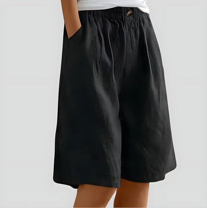 Laya | Wijde stretchshort met comfortband Modehuis-Nederland