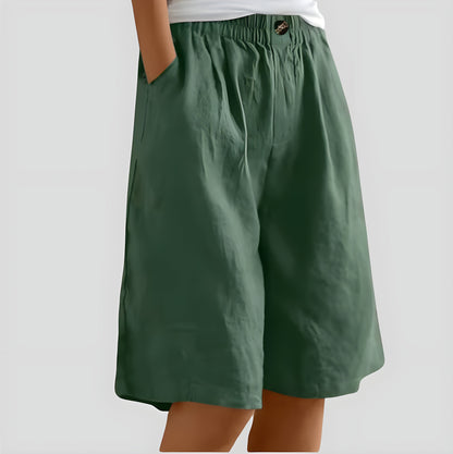 Laya | Wijde stretchshort met comfortband Modehuis-Nederland