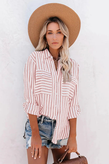 Luchtige zomerse blouse met kreukvrije stof – Alina Modehuis-Nederland