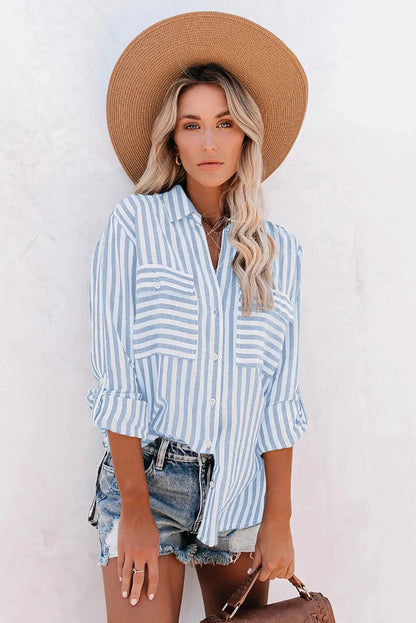 Luchtige zomerse blouse met kreukvrije stof – Alina Modehuis-Nederland