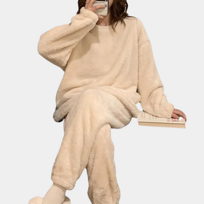 Warme pyjamaset voor dames Modehuis-Nederland