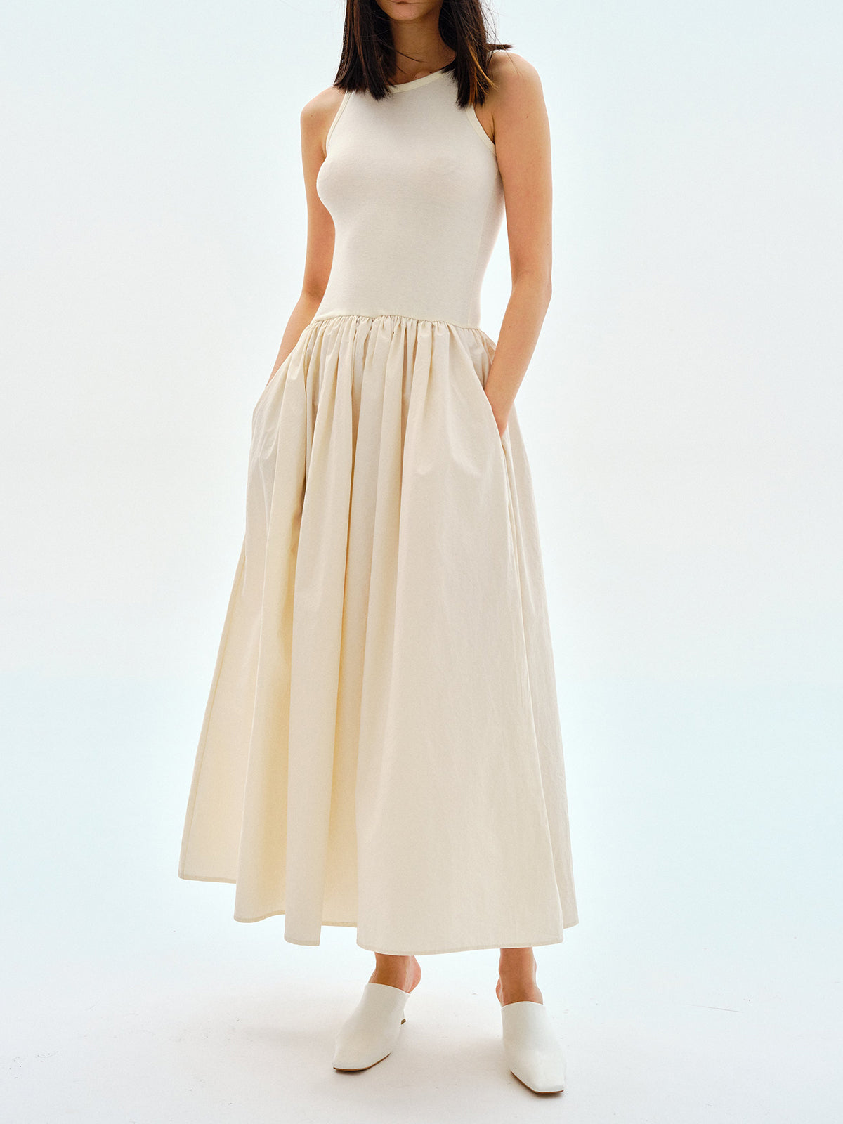 Leisure Crew Neck Long Dress Modehuis-Nederland