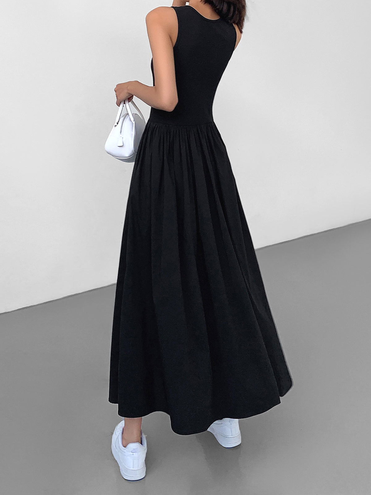 Leisure Crew Neck Long Dress Modehuis-Nederland