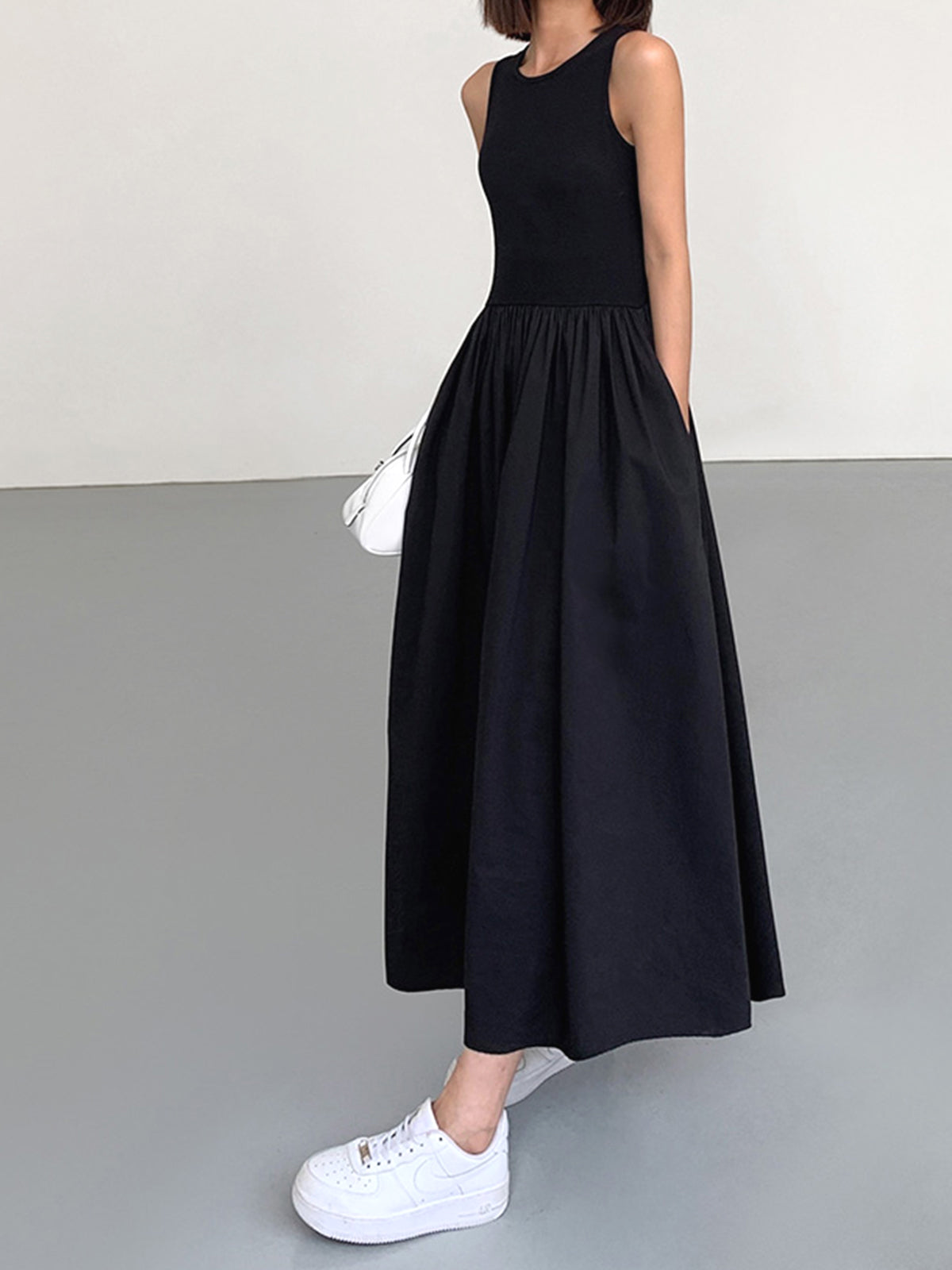Leisure Crew Neck Long Dress Modehuis-Nederland