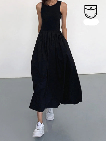 Leisure Crew Neck Long Dress Modehuis-Nederland