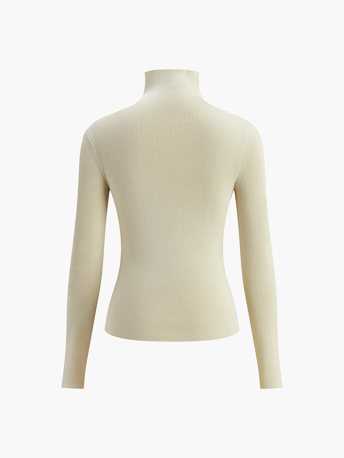 Two Tone Double Sided Long Sleeve Knit Top Modehuis-Nederland