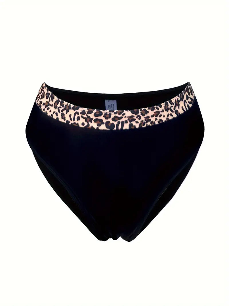 Bikini dames panterprint V-hals hoog uitgesneden – Selina Modehuis-Nederland